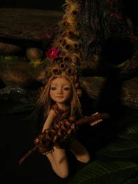 Ooak Pixie Ranien and "Magic Seeds"